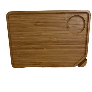 Bamboo Couch Chair Arm Tray Table Laptop Tablet Stand Tray Wide Arm NEW